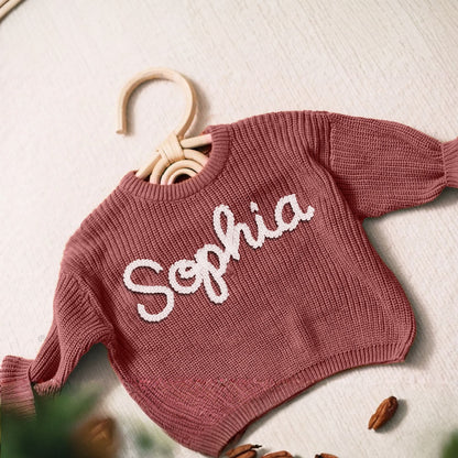 Custom Baby Name Jumper Handmade Keepsake Gift