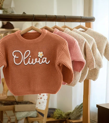 Custom Baby Name Jumper Handmade Keepsake Gift