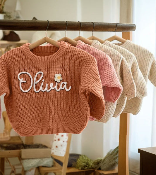 Custom Baby Name Jumper Handmade Keepsake Gift