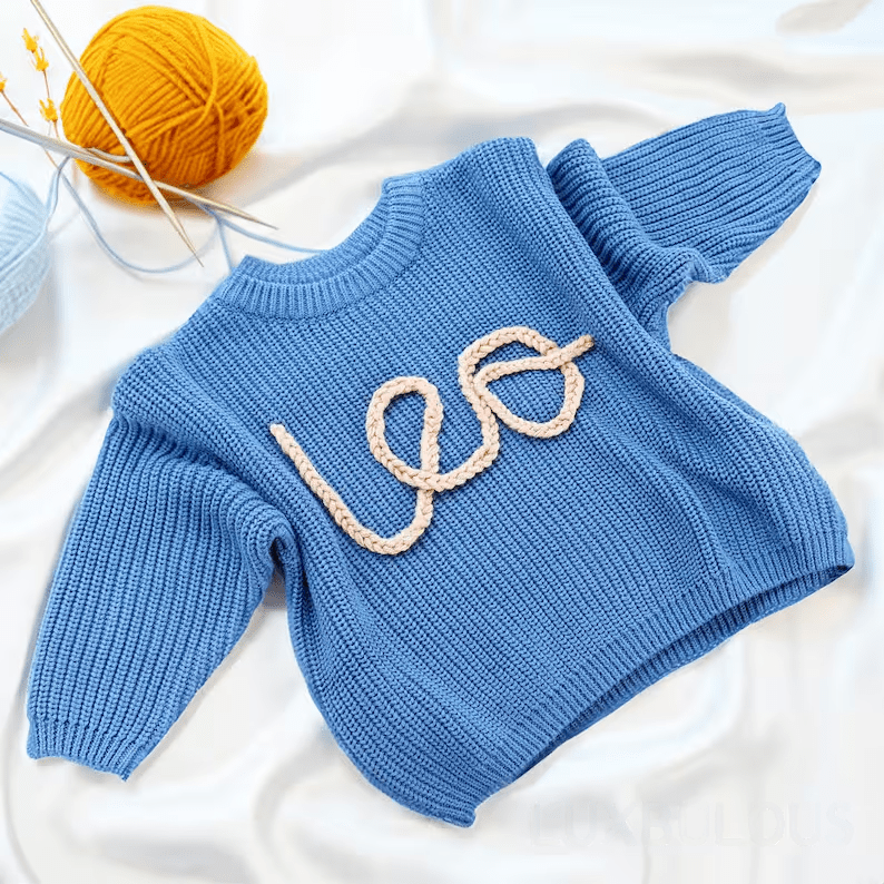 Custom Baby Name Jumper Handmade Keepsake Gift
